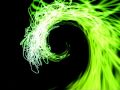 Visualization effect journey inside a black hole