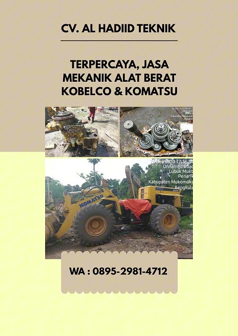 TERBAIK, WA : 0895-2981-4712, Service Alat Berat Excavator Kobelco Cilegon