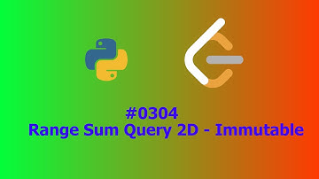 No Sound Leetcode 304: Range Sum Query 2D - Immutable