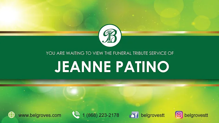 Jeanne Patino Tribute Service