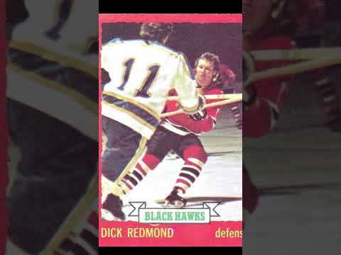 Dick Redmond Chicago Blackhawks 1973-74 O-Pee-Chee 12 NHL Hockey Card #chicagoblackhawks