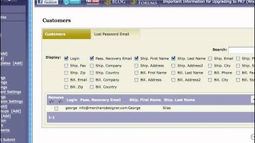 Manage Customers - Miva Merchant Tutorial