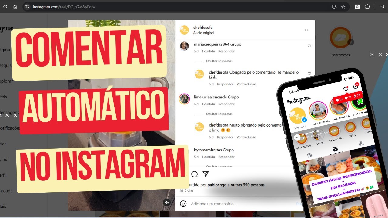 Como Comentar Automaticamente no Instagram - Comece Grátis - YouTube