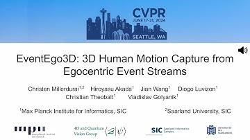 [CVPR 2024] EventEgo3D: 3D Human Motion Capture from Egocentric Event Streams