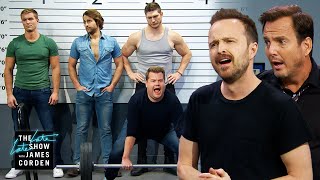 James Insists He's the Sexy Suspect w/ Aaron Paul & Will Arnett