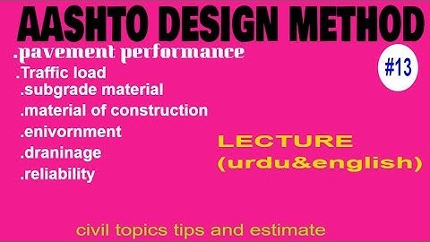 AASHTO design method flexible