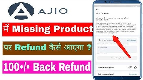 How To Receive Missing Product Refund In Ajio | Ajio Missing Product Refund | Missing Product Refund