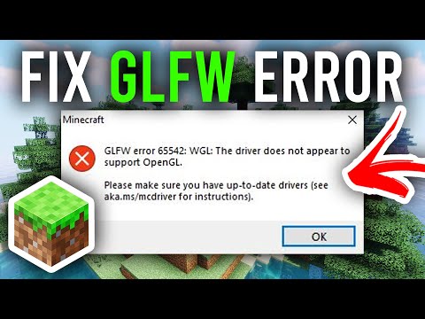How To Fix Minecraft GLFW Error 65542 (Full Guide) | Driver Does Not Appear To Support OpenGL