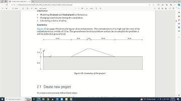 PLAXIS 2D 2024: Drained and undrained stability of an embankment