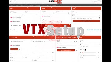 Setup VTX with FlightOne