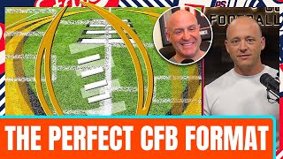 The Perfect College Football Playoff Format - Josh Pate & Cole Cubelic Cut