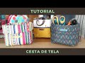 COSER una CESTA de TELA | Tutorial de Costura Jan et Jul