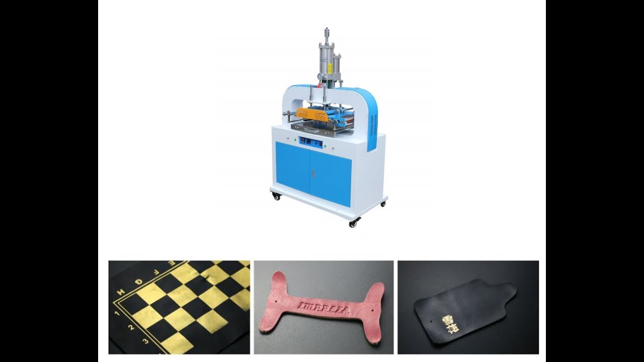 L8T Leather Hot stamping Embossing machine YouTube