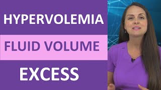 Hypervolemia  Fluid Volume Excess (Overload) Nursing NCLEX | Water Intoxication