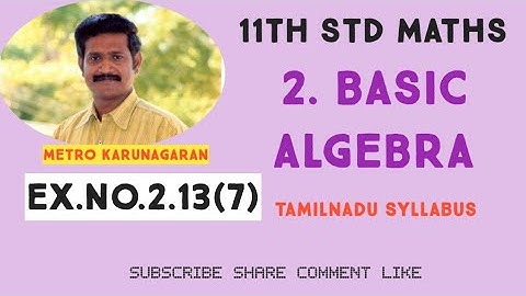 11th Std Maths Ex.2.13(7) The value of log 3 1/81