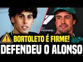 🚨BORTOLETO SAI EM DEFESA DE ALONSO E DISPARA: “FALTA SORTE, NÃO TALENTO!”