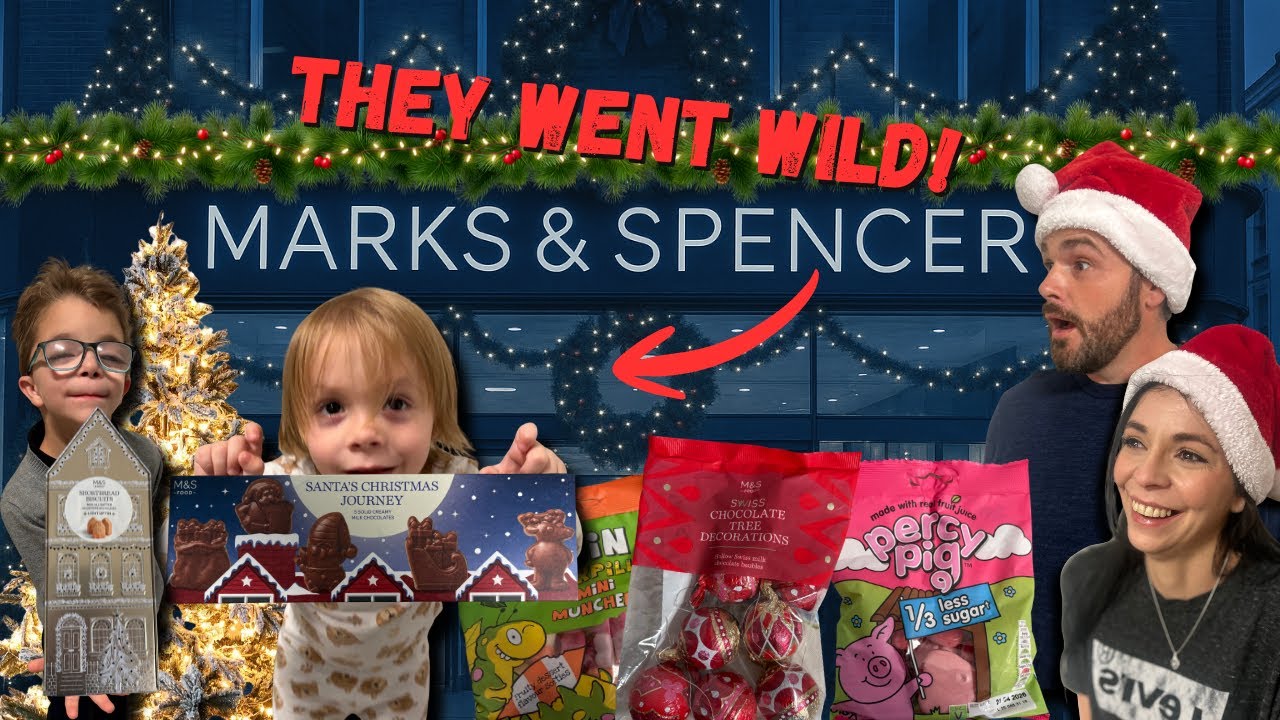AMERICAN FAMILY TRY MARK AND SPENCERS CHRISTMAS TREATS FOR THE FIRST TIME IT GOT WILD