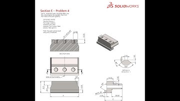Solidworks CSWA Exam Practice | PART MODELLING | Section E - 4