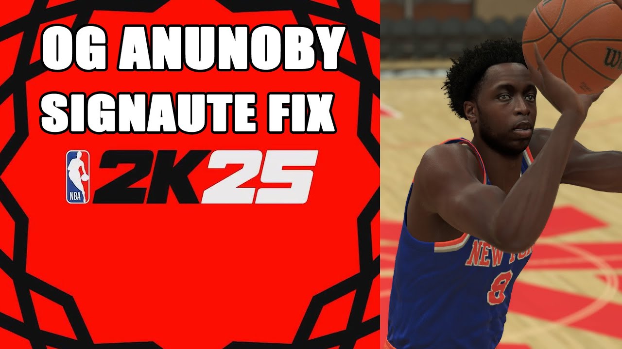 OG Anunoby Signature Fix NBA2K25 - YouTube