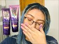 I LEFT PURPLE SHAMPOO IN MY HAIR FOR 1 HOUR..(TONING METHOD)