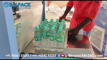Web sealer with shrink tunnel | water Bottle shrink wrap machine | Water Bottle Case Packing Machine