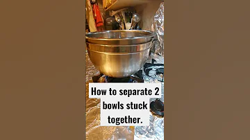 How To Separate 2 Bowls Stuck Together Kitchenhacks Kitchen Youtubeshorts Trending Shortvideo 