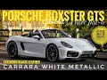 Porsche 981 Boxster GTS PDK Carrara White Metallic with Black Exterior Pack and White Dials 2015