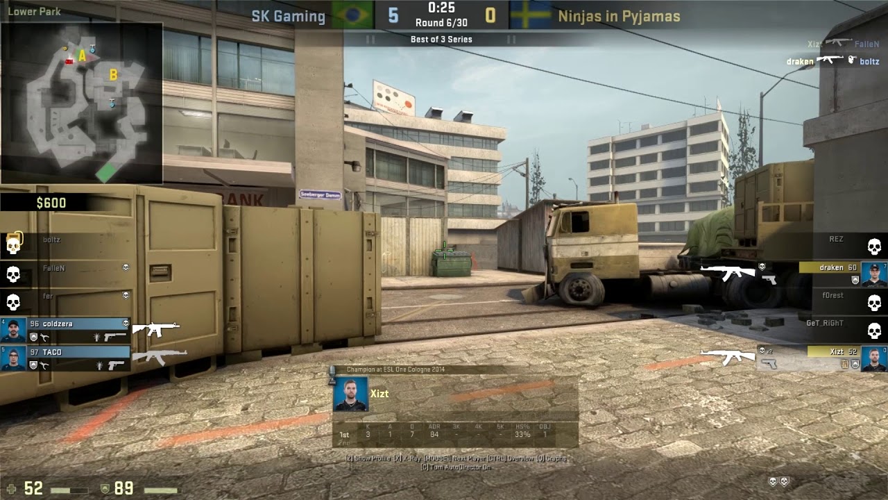 NIP xizt FAST 1v2 SPRAY TRANSFER vs SK Overpass @ IEM OAKLAND 2017