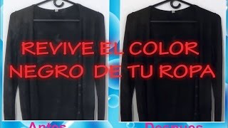 Dureza algas marinas invierno Como devolverle el color a la ropa negra - YouTube