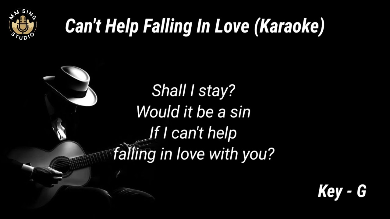 Can't Help Falling In Love~Key-G( Acoustic Karaoke )