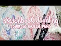 ﾐ☆ Sketchbook Doodling | Tombow Dual Brush Pens