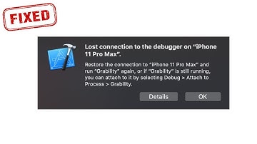 Lost Connection To The Debugging On iPhone