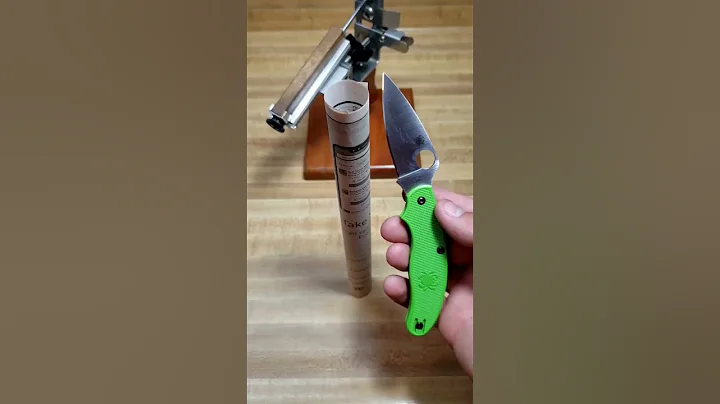 Spyderco Heel Fix W/ The KME! #sharpening #edc #knife #knives #sharp #knifesharpening