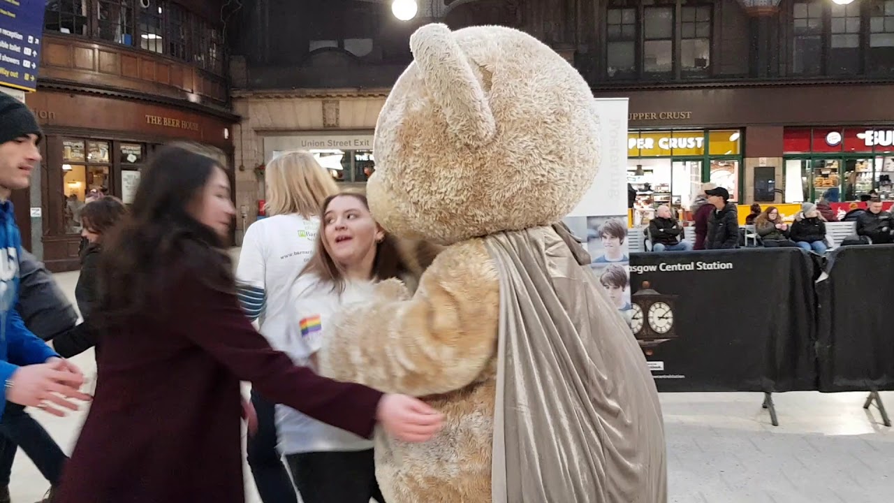 Barnardo's Guinness World Record Hug a mascot YouTube