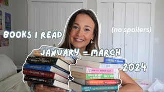 Books I Read January-March 2024 | Spoiler Free