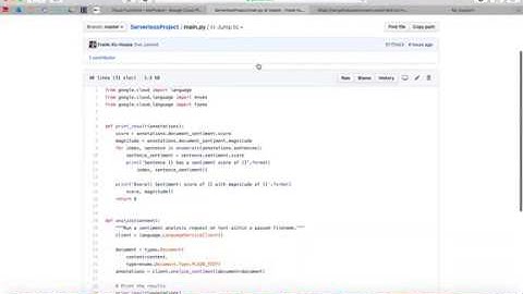 Server-less NLP application using GCP