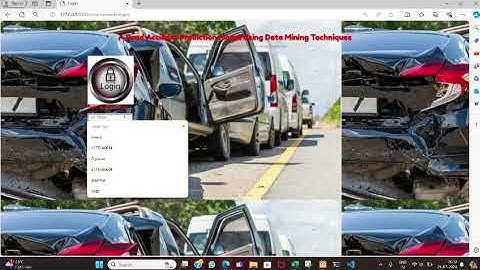 Road accident prediction model using data mining techniques