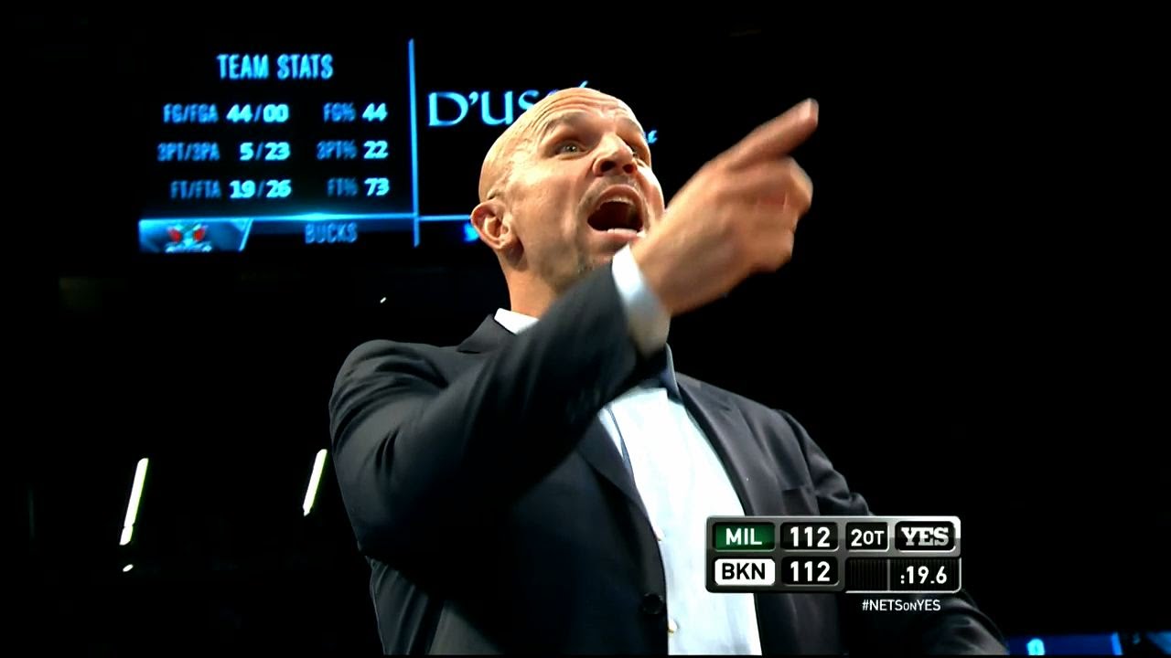 Jason Kidd tells Joe Johnson "WE KNOW IT'S COMING TO YOU" for last second shot