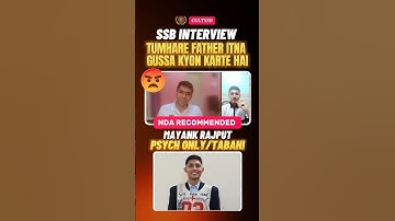 Treat the Interviewer as your Father | SSB Interview| SSB Interview Preparation #shorts