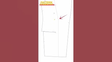 How to Create Jacket Front Facing from Front Body using PAD system [Digital Pattern Making] #shorts