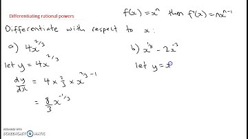 Differentiating rational powers