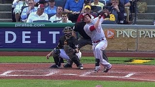 CIN@PIT: Cozart bloops single to left to score Bruce