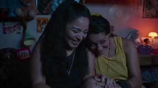 Acapulco 1x05   Kiss Scene — Sara and Gabriela Regina Reynoso and Samantha Orozco