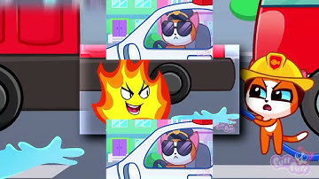 YTPMV 🚒🚓🚑 Rescue Team! Policeman, Fireman, and Doctor! 🚓🚒  Fire Truck vs Police Car 😸 Purr-Purr SCAN