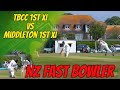 Nz fast bowling  cricket highlights  three bridges cricket 1st xi vs middleton 1st xi 