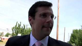 Press Conference 8-11-10 Ed Potosnak (D) interviewed by bridgewater.patch.com Editor