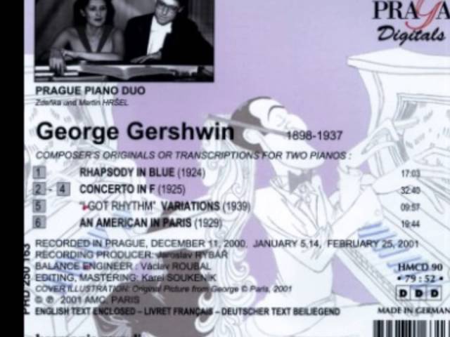 Gershwin - I Got Rhythm-variations pour 2 pianos : Duo de Piano de Prague