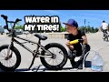 Filling My Tires With WATER! Can I Ride it?!