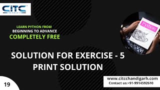 Print Solution Exercise - 5 Part-19