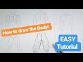 How to Draw the Male Body! Detailed Drawing Tutorial on Body Proportions! | TolgArt